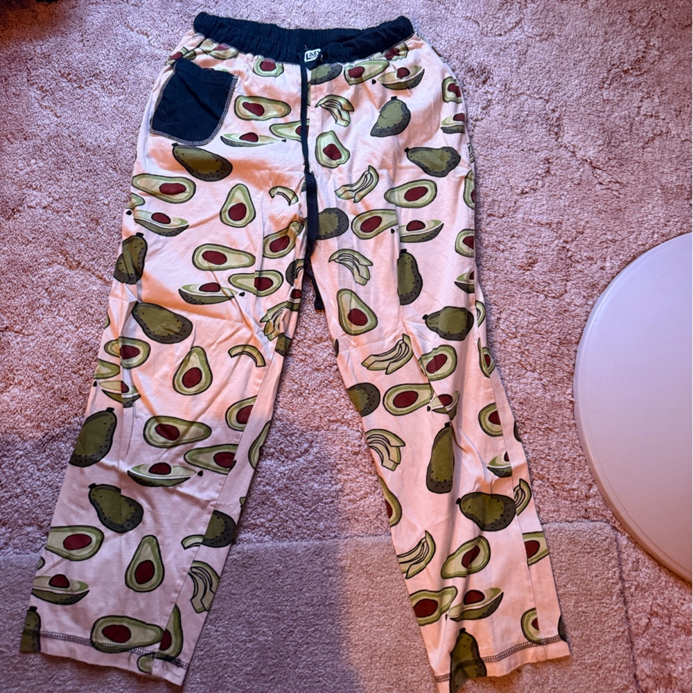 Lazy One Avocado Print women’s or men’s Pajama Bottoms - Green and Black